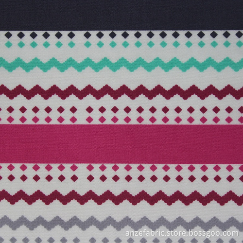 Custom Printed Poplin 100% Cotton Fabric for Garment